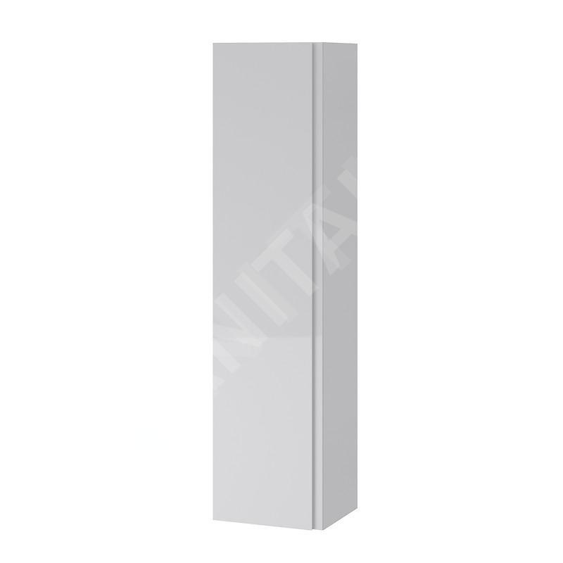 Cersanit Moduo - Armoire haute, 160x40x34 cm, 1 porte, charnières G/D, miroir intérieur, gris S929-019