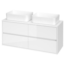 Cersanit Crea - Meuble-lavabo, 53x120x45 cm, 4 tiroirs, blanc S931-002