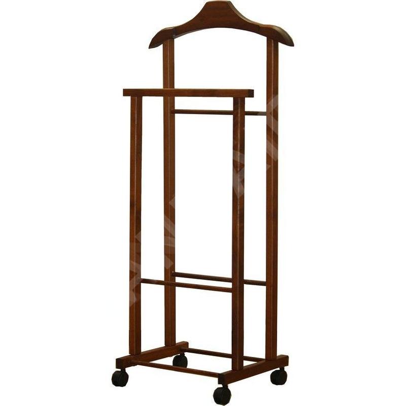 Compactor Organisation de penderie - Portemanteau 97x33x29 cm, avec roulettes, noyer RAN6756
