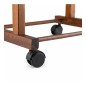 Compactor Organisation de penderie - Portemanteau 97x33x29 cm, avec roulettes, noyer RAN6756