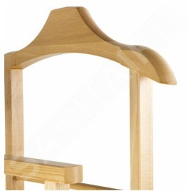 Compactor Organisation de penderie - Portemanteau 97x33x29 cm, avec roulettes, bois clair RAN7876
