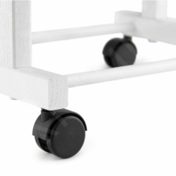 Compactor Organisation de penderie - Porte-vêtements 97x33x29 cm, avec roulettes, blanc RAN7877