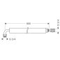 Hansgrohe Exafill - Gaine de raccordement 800 mm, 58192000