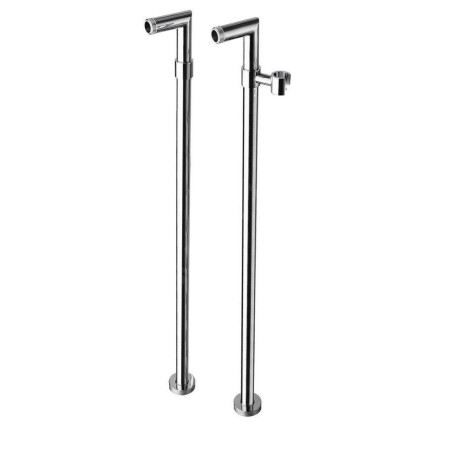 Sapho Airtech - Raccordement pour installation du mitigeur au sol, 2 pièces, chrome 9881