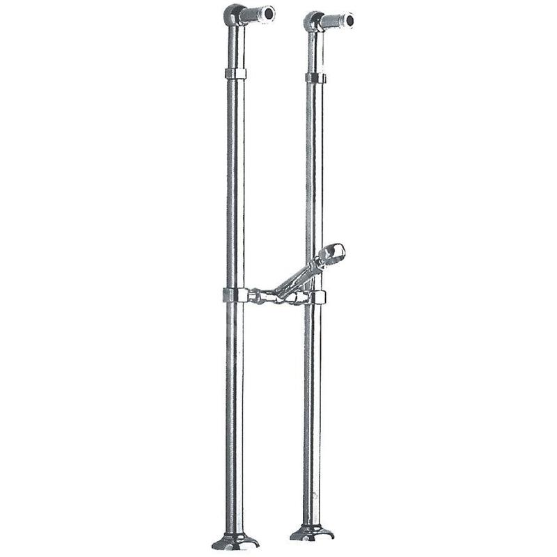 Sapho Antea - Raccordement pour installation de mitigeur au sol, 2 pièces, chrome 9841 Sapho Antea - Raccordement pour installation de mitigeur au sol, 2 pièces, chrome 9841