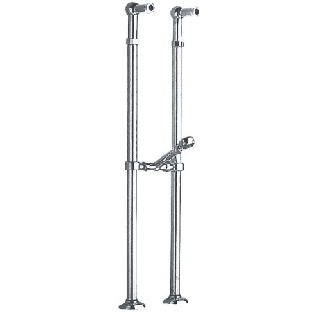 Sapho Antea - Raccordement pour installation de mitigeur au sol, 2 pièces, chrome 9841