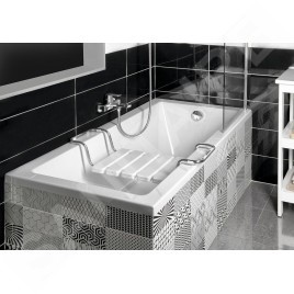 Sapho Accessoires - Siège de baignoire, blanc AE549