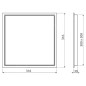 Alcadrain Accessoires - Porte de salle de bains 30x30 cm, blanche AVD003