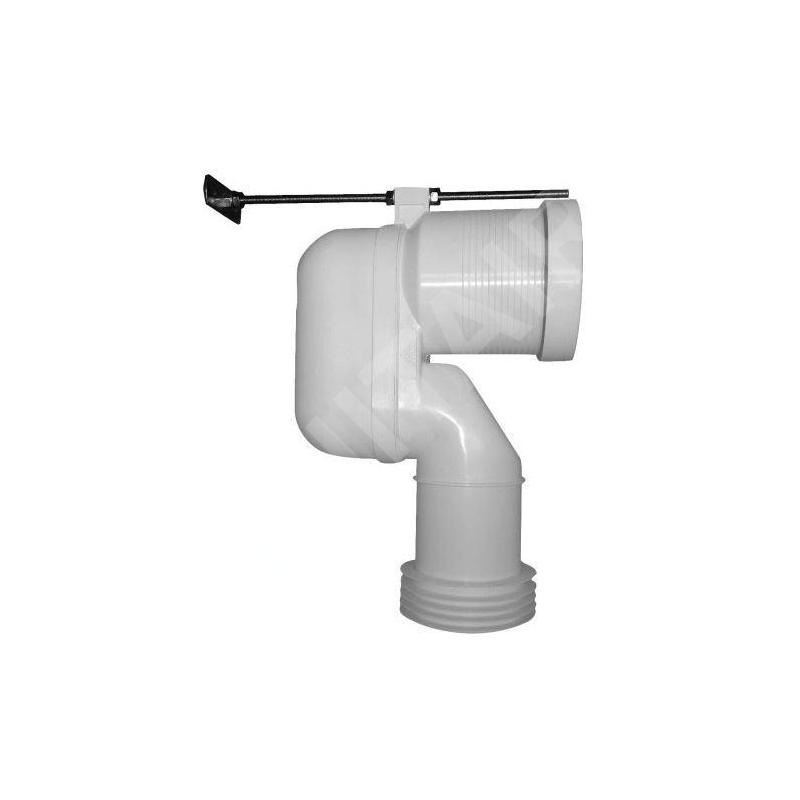 Duravit Accessoires - coude de raccordement Vario pour WC, évacuation par le bas 8990250000