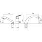 Novaservis Metalia 56 - Robinetterie de baignoire, chrome 56045,0 Novaservis Metalia 56 - Robinetterie de baignoire, chrome 56045,0