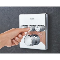 Grohe Grohtherm SmartControl - Mitigeur thermostatique encastré de baignoire pour 3 sorties, chrome 29126000
