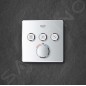 Grohe Grohtherm SmartControl - Mitigeur thermostatique encastré de baignoire pour 3 sorties, chrome 29126000