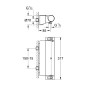 Grohe Grohtherm 2000 - Mitigeur thermostatique de douche, chrome 34469001 Grohe Grohtherm 2000 - Mitigeur thermostatique de douche, chrome 34469001