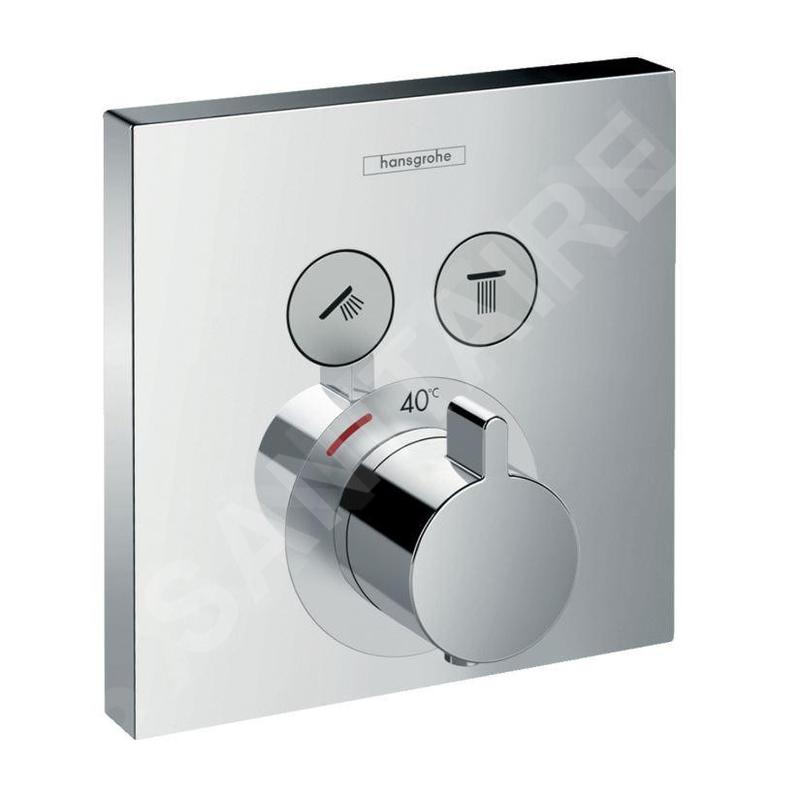 Hansgrohe Shower Select - Mitigeur thermostatique encastré pour 2 sorties, chrome 15763000 Hansgrohe Shower Select - Mitigeur thermostatique encastré pour 2 sorties, chrome 15763000