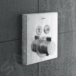 Hansgrohe Shower Select - Mitigeur thermostatique encastré pour 2 sorties, chrome 15763000