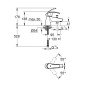 Grohe Eurosmart - Mitigeur de baignoire, chrome 33412002