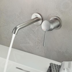 Grohe Essence - Mitigeur de lavabo M encastré, installation 2 trous, supersteel 19408DC1