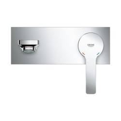 Grohe Lineare - Mitigeur de lavabo L encastré, installation à 2 trous, chrome 23444001