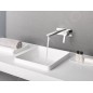 Grohe Lineare - Mitigeur de lavabo L encastré, installation à 2 trous, chrome 23444001 Grohe Lineare - Mitigeur de lavabo L encastré, installation à 2 trous, chrome 23444001