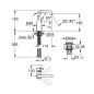 Grohe Essence - Mitigeur de lavabo avec vidage, chrome 23798001