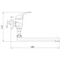 Novaservis Metalia 55 - Mélangeur bain mural sans accessoires 100 mm, chromé 55073/1,0 Novaservis Metalia 55 - Mélangeur bain mural sans accessoires 100 mm, chromé 55073/1,0