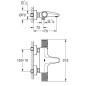 Grohe Precision Feel - Mitigeur de baignoire thermostatique, chrome 34788000