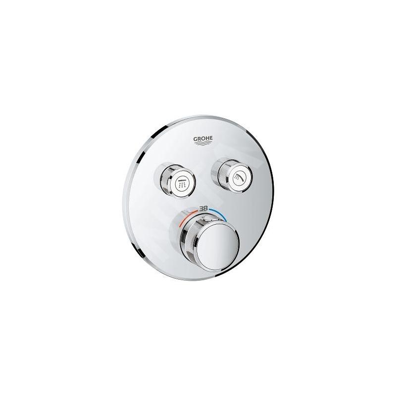 Grohe Grohtherm SmartControl - Mitigeur thermostatique encastré de douche, 2 sorties, chrome 29119000 Grohe Grohtherm SmartControl - Mitigeur thermostatique encastré de douche, 2 sorties, chrome 29119000