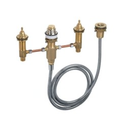 Hansgrohe Corps d’encastrement - Corps d’encastrement pour mitigeur quatre trous à monter sur bord de baignoire, avec