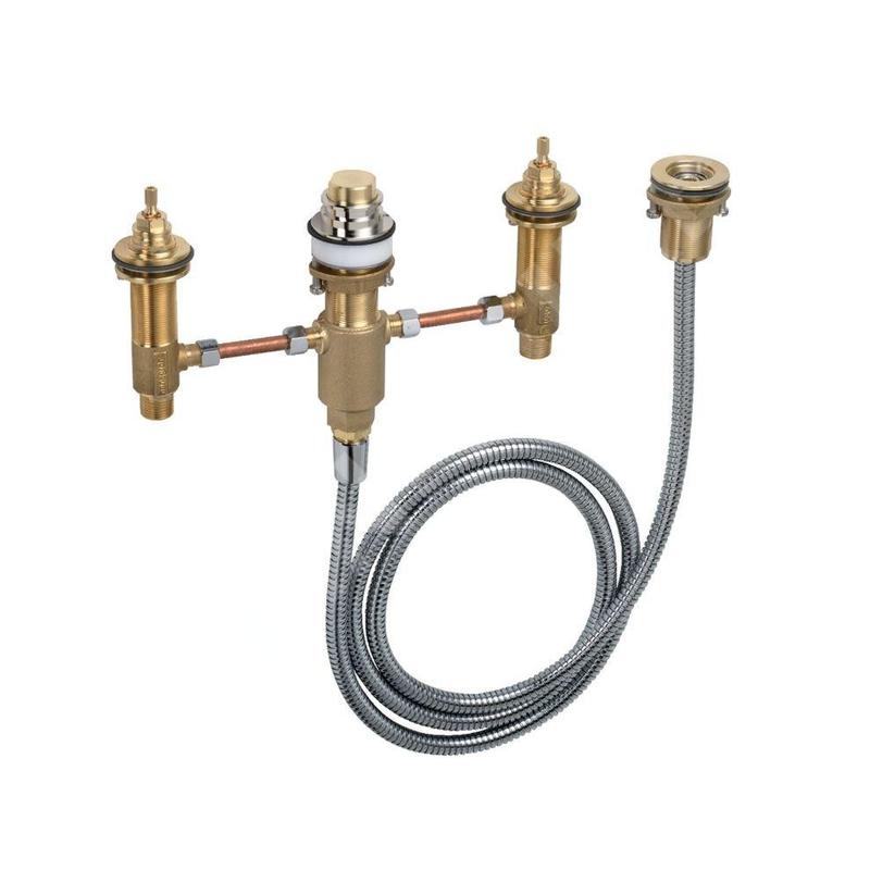 Hansgrohe Corps d’encastrement - Corps d’encastrement pour mitigeur quatre trous à monter sur bord de baignoire, avec Hansgrohe Corps d’encastrement - Corps d’encastrement pour mitigeur quatre trous à monter sur bord de baignoire, avec