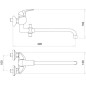 Novaservis Metalia 57 - Mélangeur bain mural sans accessoires 100 mm, chromé 57037/1,0 Novaservis Metalia 57 - Mélangeur bain mural sans accessoires 100 mm, chromé 57037/1,0