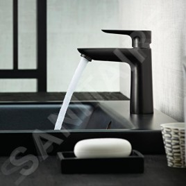 Hansgrohe Talis E - Mitigeur de lavabo avec tirette de vidage, noir mat 71710670