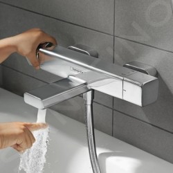 Hansgrohe Ecostat E - Mitigeur thermostatique de baignoire, chrome 15774000