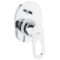 Grohe BauLoop - Mitigeur de baignoire encastré, avec corps, chrome 29041000