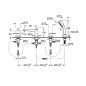 Grohe BauLoop - Mitigeur au bord de baignoire, installation 4 trous, chrome 2511900A