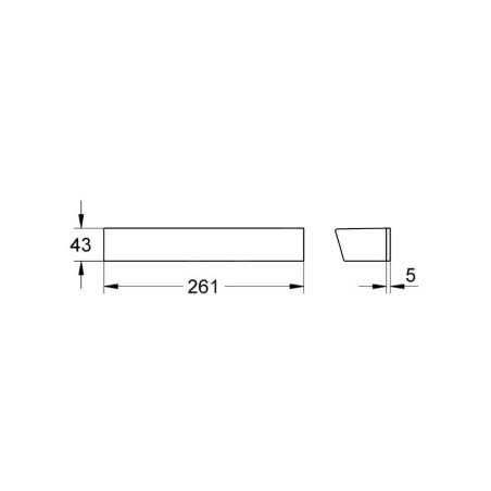 Grohe Grohtherm 2000 - Tablette de douche EasyReach (métallique), chrome 18608001