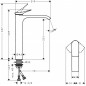 Hansgrohe Vivenis - Mitigeur de lavabo 250, avec vidage, EcoSmart, chrome 75040000