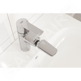 Grohe QuickFix Start - Mitigeur de lavabo avec bec extractible et vidage Push-Open, chrome 24205003