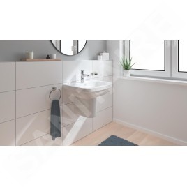 Grohe QuickFix Start - Mitigeur de lavabo avec bec extractible et vidage Push-Open, chrome 24205003