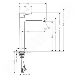 Hansgrohe Metris New - Mitigeur de lavabo, chrome 31184000