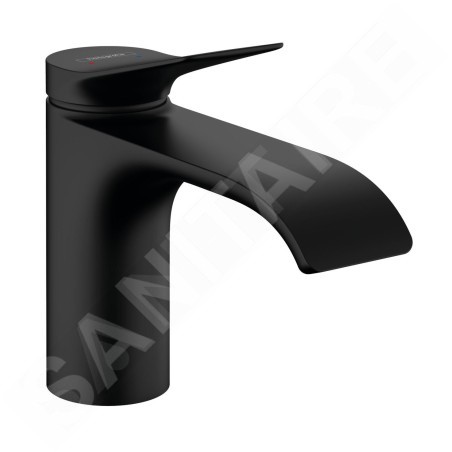 Hansgrohe Vivenis - Mitigeur de lavabo 80, EcoSmart, noir mat 75012670