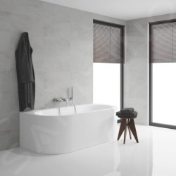 Grohe Eurocube - Mitigeur de baignoire avec accessoires, chrome 23141000