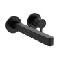Hansgrohe Finoris - Mitigeur de lavabo encastré, installation 2 trous, EcoSmart, noir mat 76050670