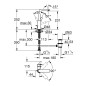 Grohe Lineare - Mitigeur de lavabo L, chrome 23296001