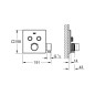 Grohe Grohtherm SmartControl - Mitigeur thermostatique encastré de baignoire à 2 sorties avec support de douche chrome 29125000 Grohe Grohtherm SmartControl - Mitigeur thermostatique encastré de baignoire à 2 sorties avec support de douche chrome 29125000