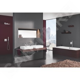 Grohe Grohtherm SmartControl - Mitigeur thermostatique encastré de baignoire à 2 sorties avec support de douche chrome 29125000