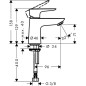 Hansgrohe Talis E - Robinet sur plage 80 pour eau froide, chrome 71706000
