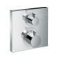 Hansgrohe Ecostat Square - Mitigeur thermostatique encastré avec vanne d’arrêt, chrome 15714000 Hansgrohe Ecostat Square - Mitigeur thermostatique encastré avec vanne d’arrêt, chrome 15714000