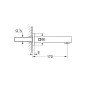 Grohe Eurocube - Bec déverseur de baignoire, chrome 13303000