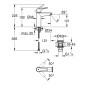 Grohe QuickFix Start - Mitigeur de lavabo avec bonde Push-Open, noir mat 235752432