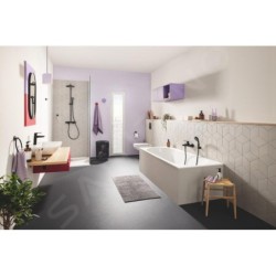 Grohe QuickFix Start - Mitigeur de lavabo avec bonde Push-Open, noir mat 235752432
